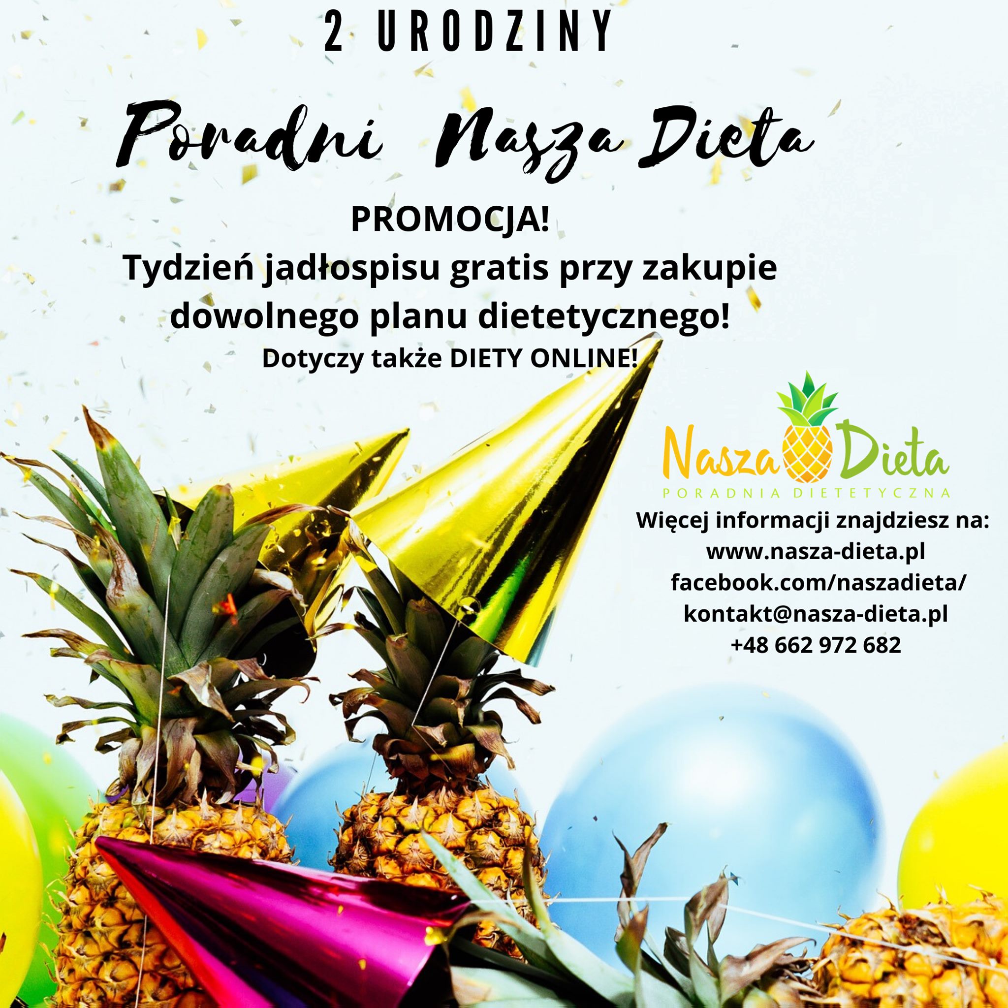 2 urodziny poradni Nasza Dieta PROMOCJA! Nasza Dieta Twój sukces!